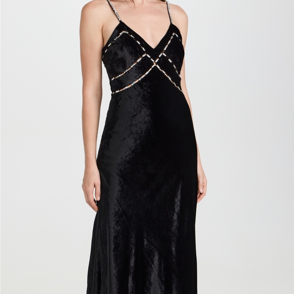 LoveShackFancy Corrino Velvet Dress NWT - Picture 10 of 16